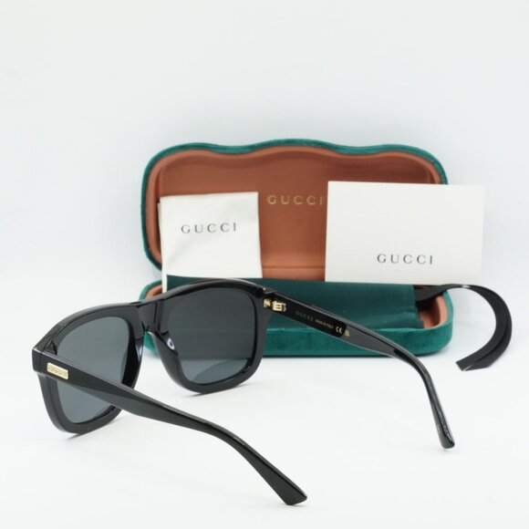 Gucci GG1316S 001 Aviator Sunglasses - Black\Grey - Picture 10 of 10
